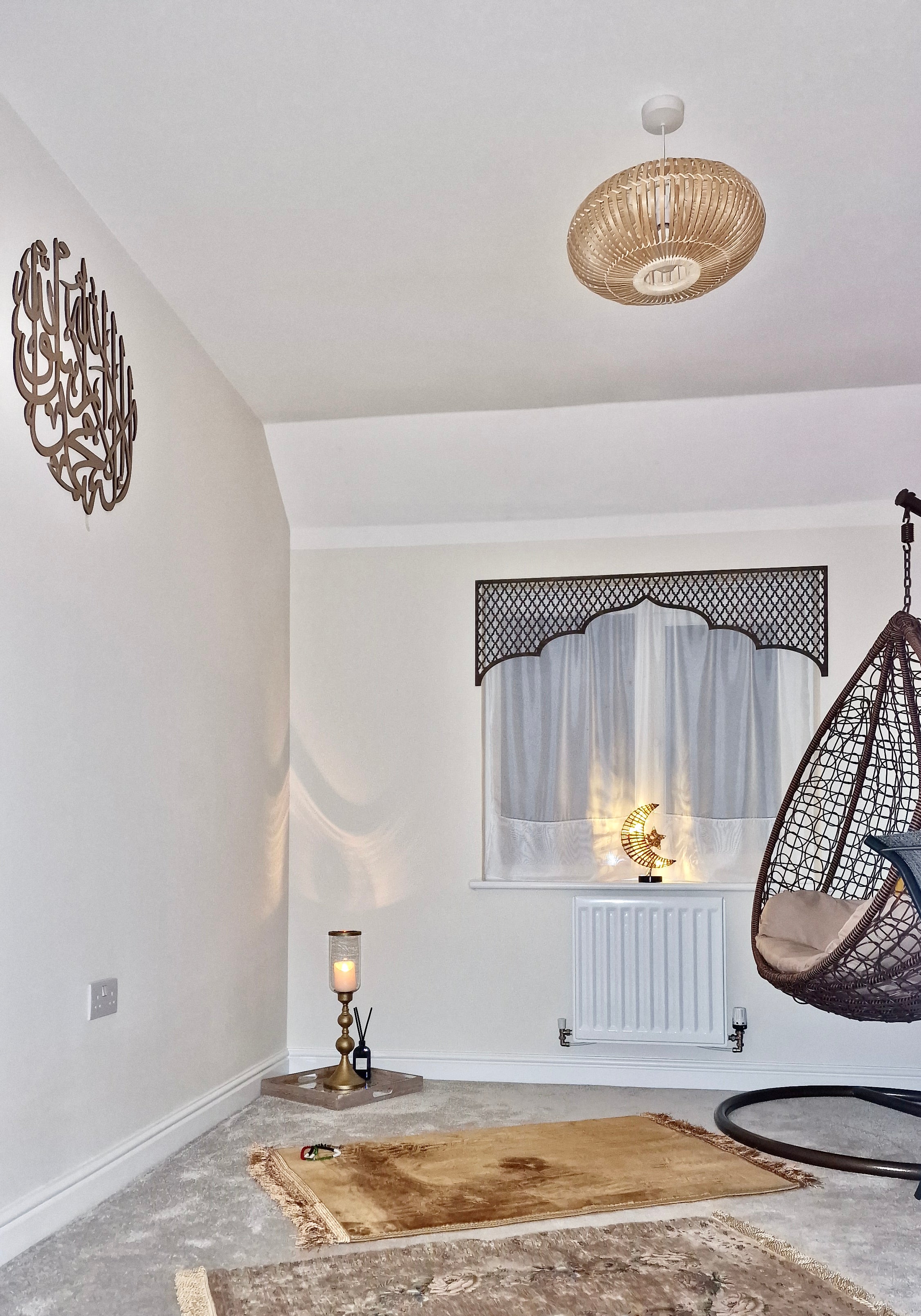 Decorative Window Panel and Curtains dressing