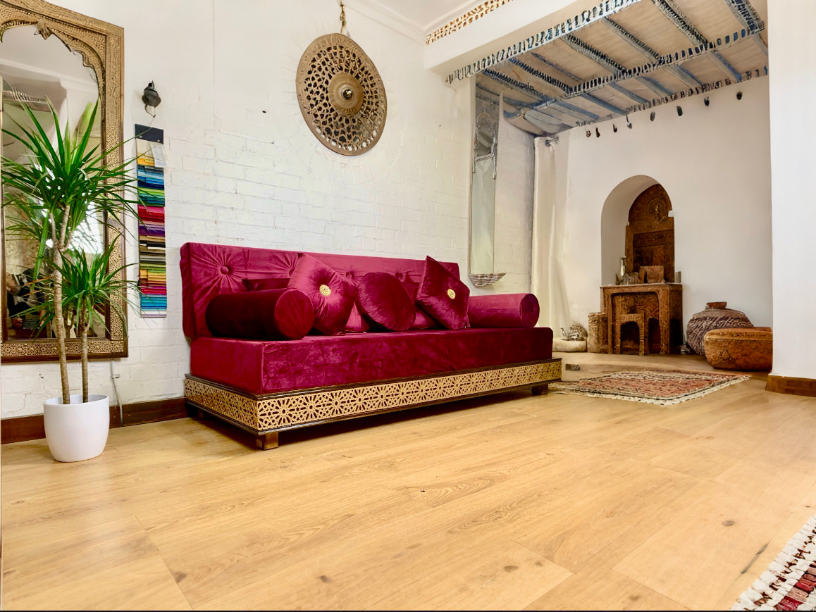 Moroccan Bohemian style attic room daybed
