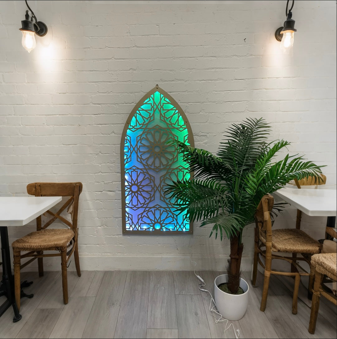 Arched LED Panel With RGB Colours