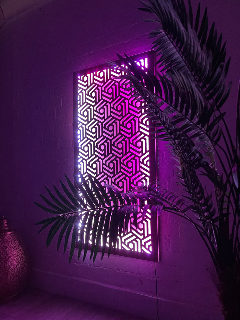 Geometrical Abstract LED Wall Panel