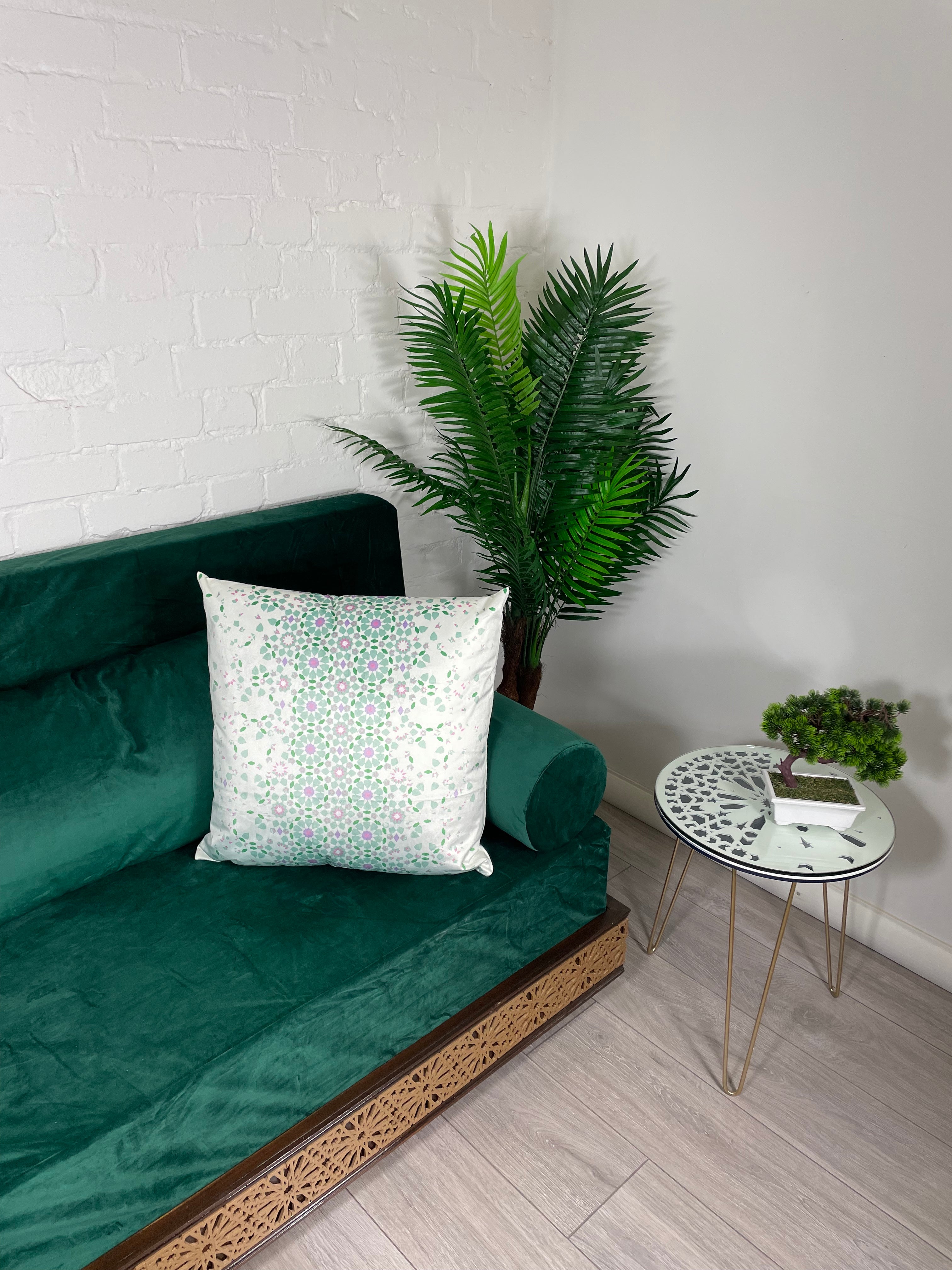 Les coussins marocains en mosaïque couvrent le velours | Housse de Coussin Bohème Zellige