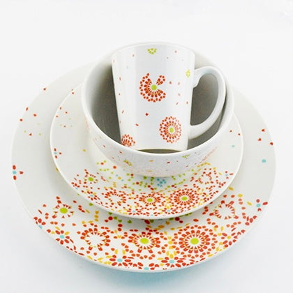 Moroccan Dinner Set in scattered colours Mosaic