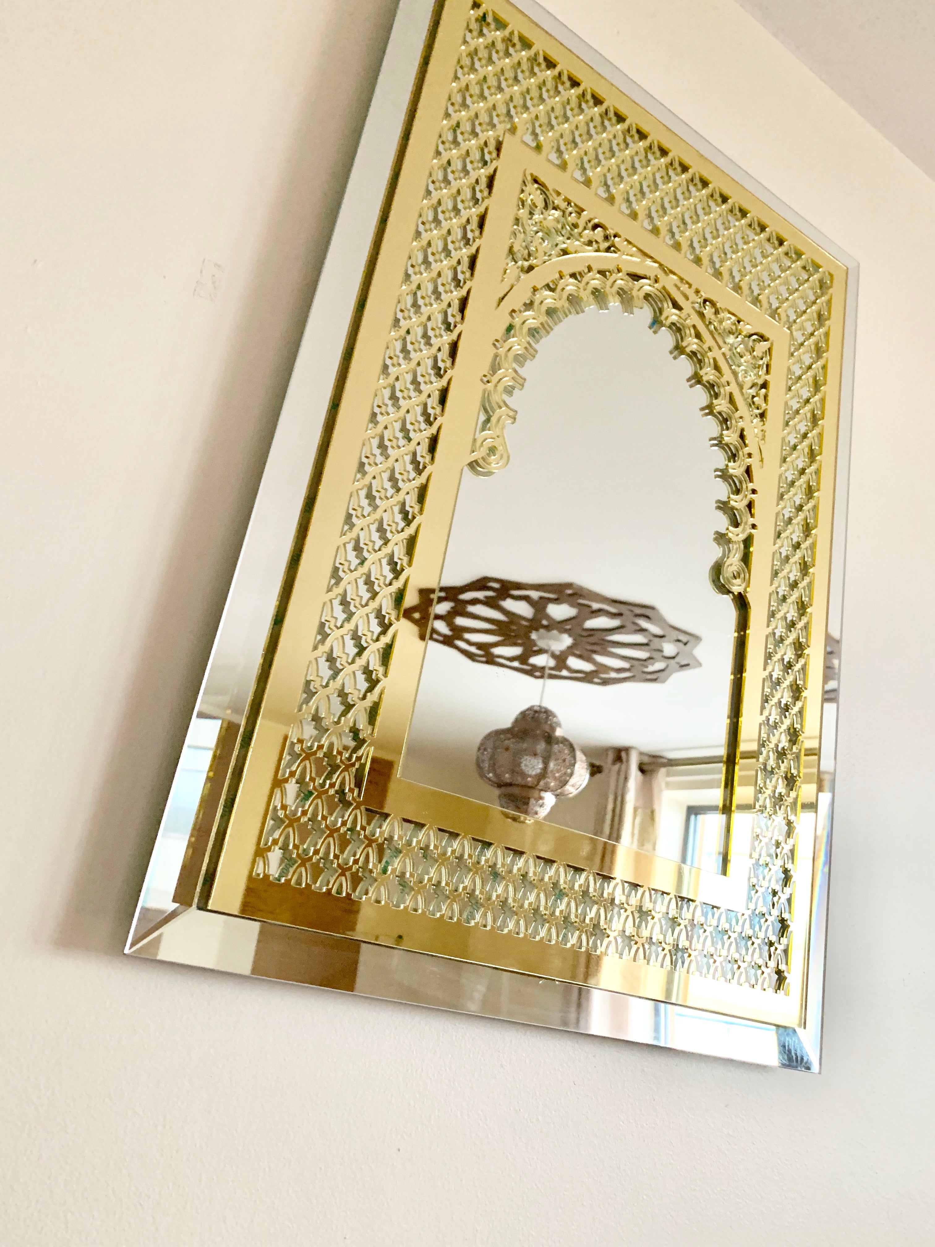 Gold Moroccan Mirror 3D