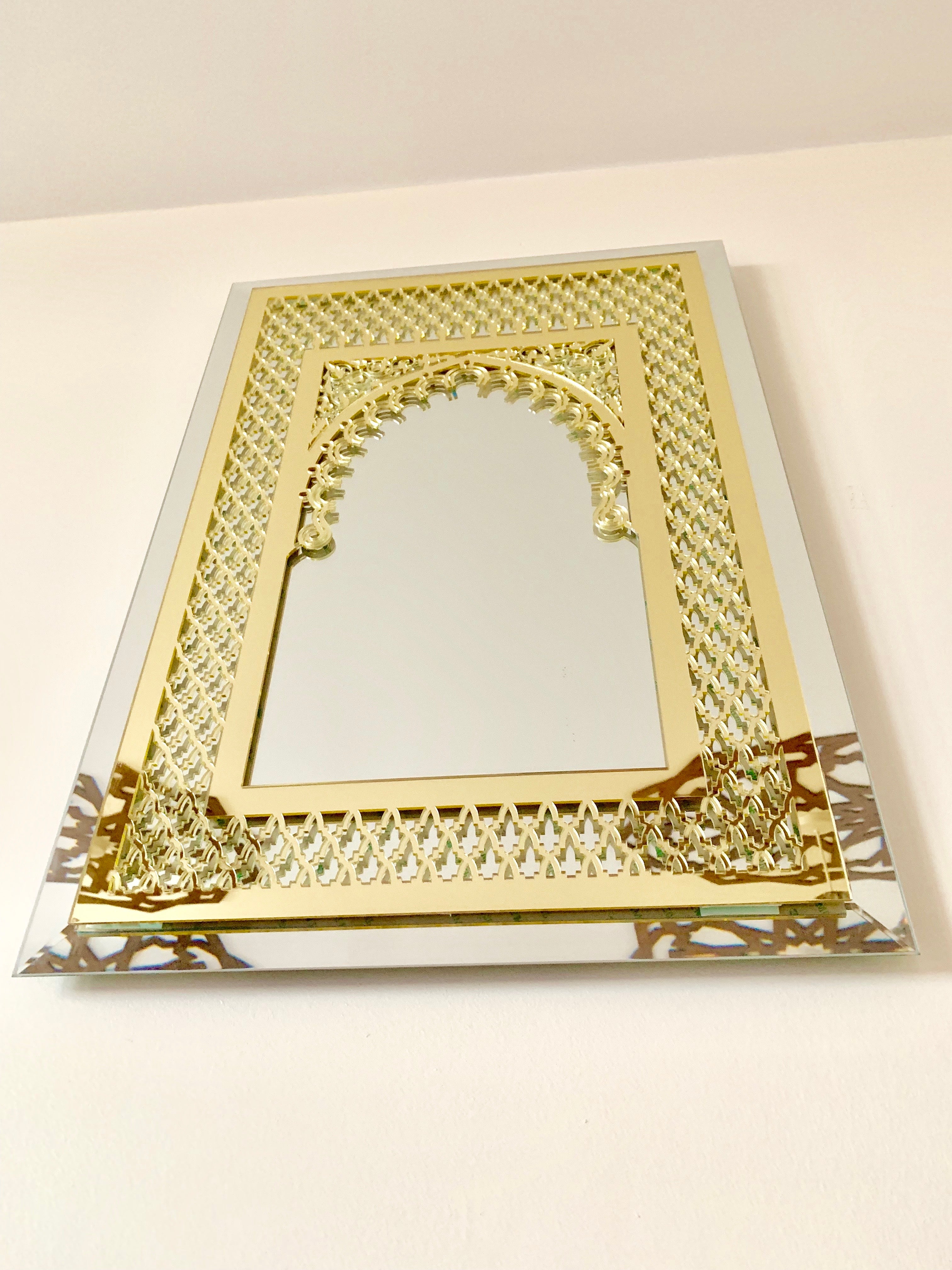 Gold Moroccan Mirror 3D