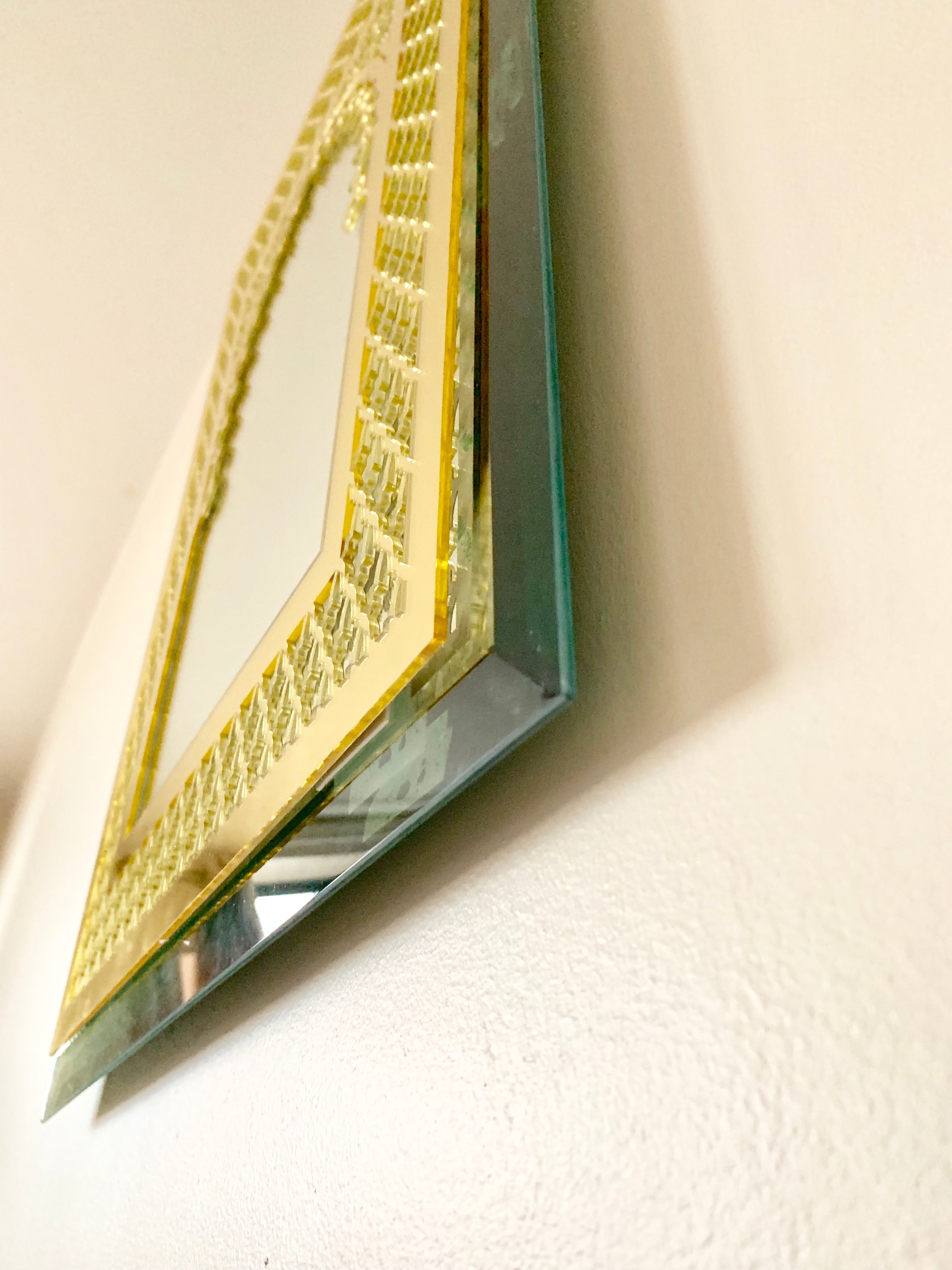 Gold Moroccan Mirror 3D