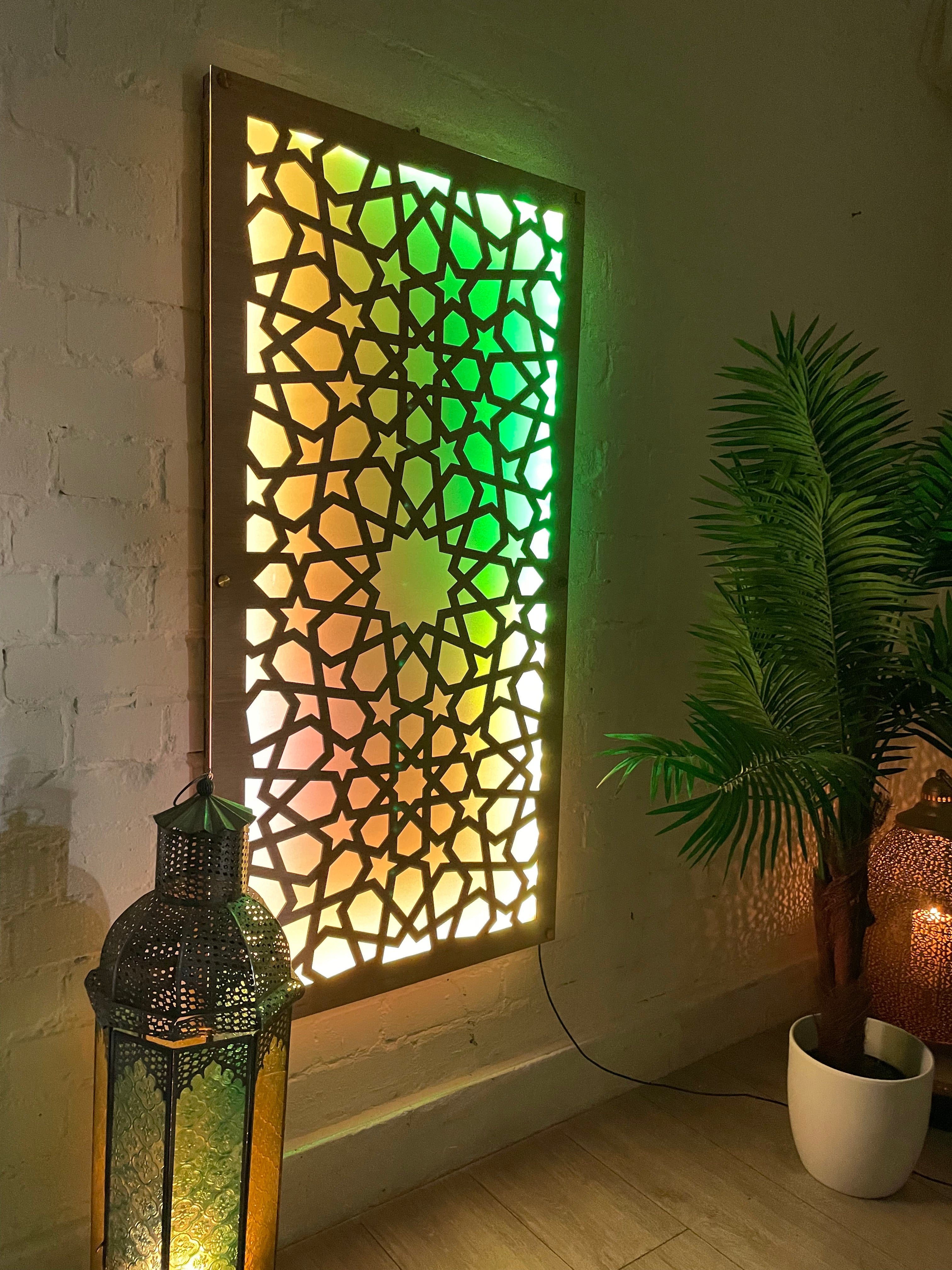 Sound Synchronised Decorative LED | Wall Panel Morocan Geometrical Pattern