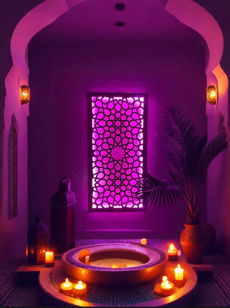 Moroccan Spa Decor LED Panel RGB