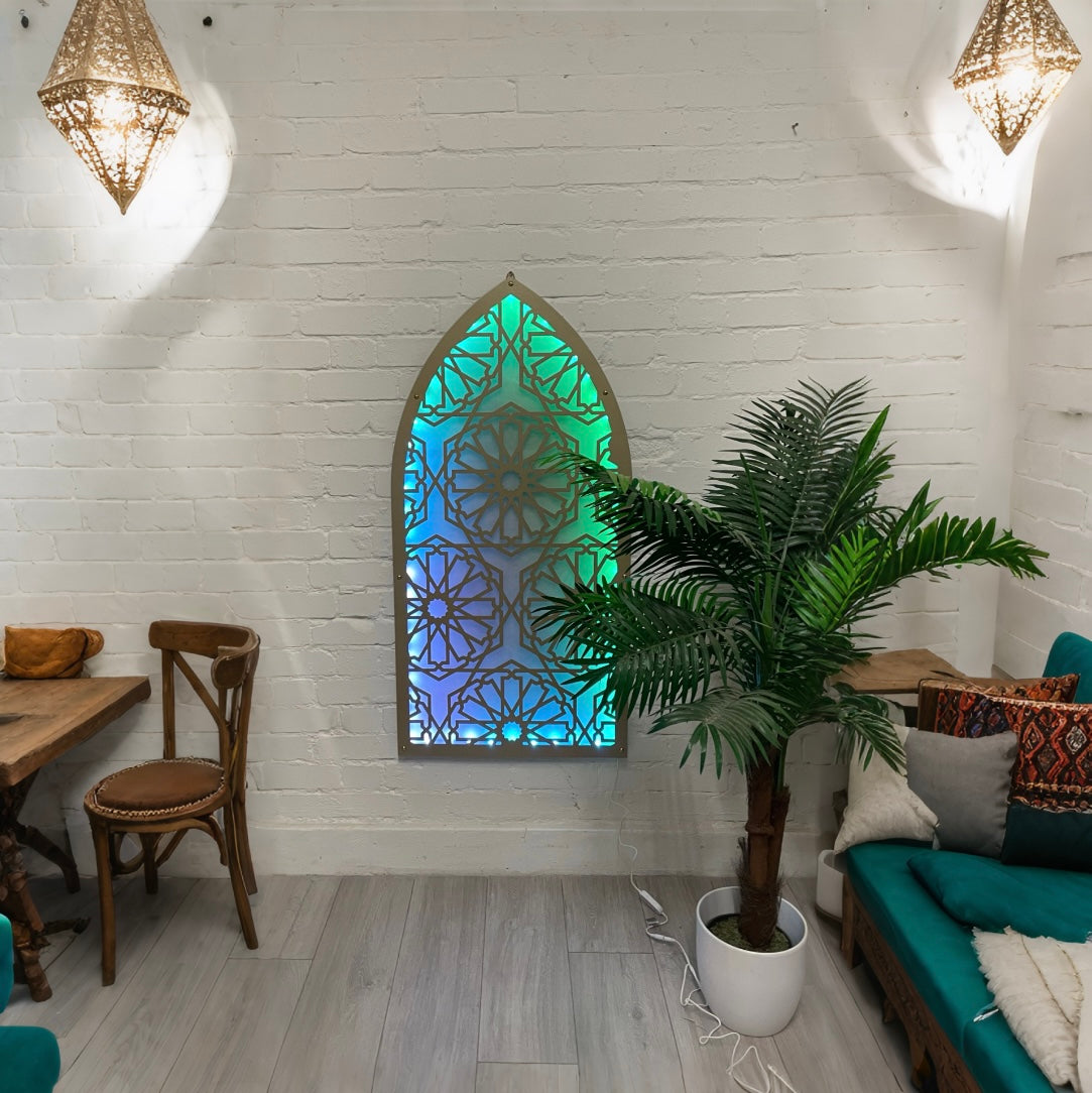 RGB LED Panel With Geometric Pattern