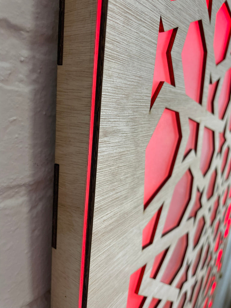 Geometrical Abstract LED Wall Panel