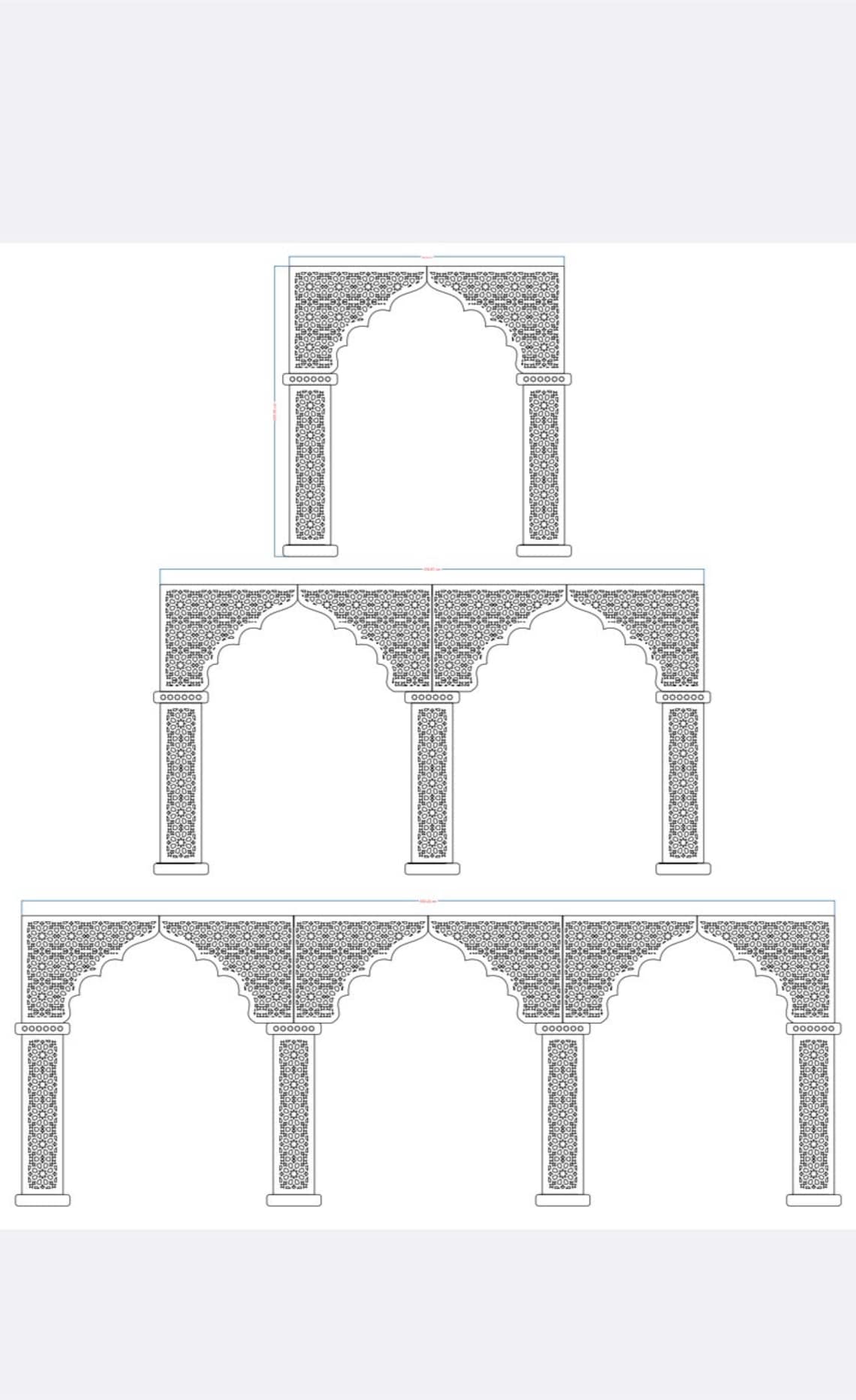 Moroccan single Arch Wood Decorative Panels| Boho Moroccan Furniture