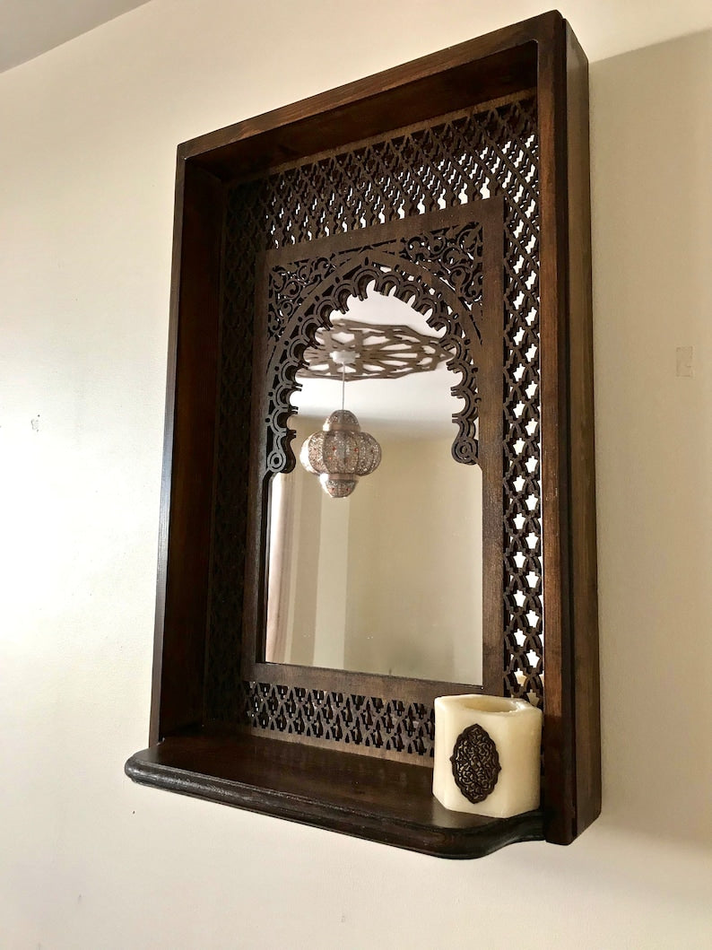  Luxurious Handcrafted Arabesque Moroccan Mirror| Best Moroccan Furniture