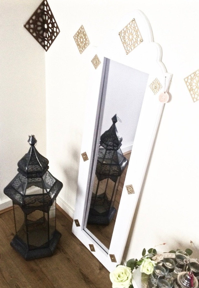 White Moroccan Full length Mirror|Best Moroccan Mirror Design