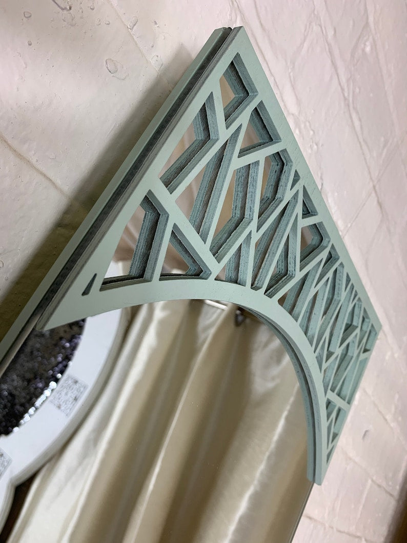 Green Moroccan Full length Mirror| Best Moroccan Furniture Style