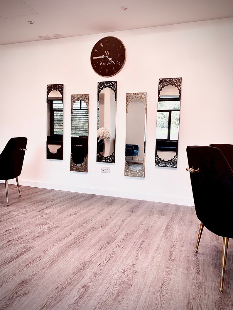 Mirror Gold & Black Arabesque Wall Art Set| Best Moroccan Furniture