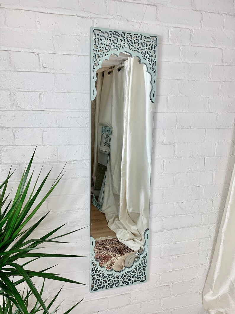Green Full length Mirror,Bathroom Mirror|Best Moroccan furniture Store