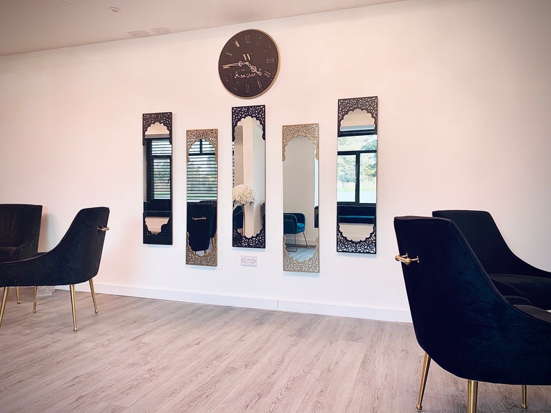 Mirror Gold & Black Arabesque Wall Art Set| Best Moroccan Furniture