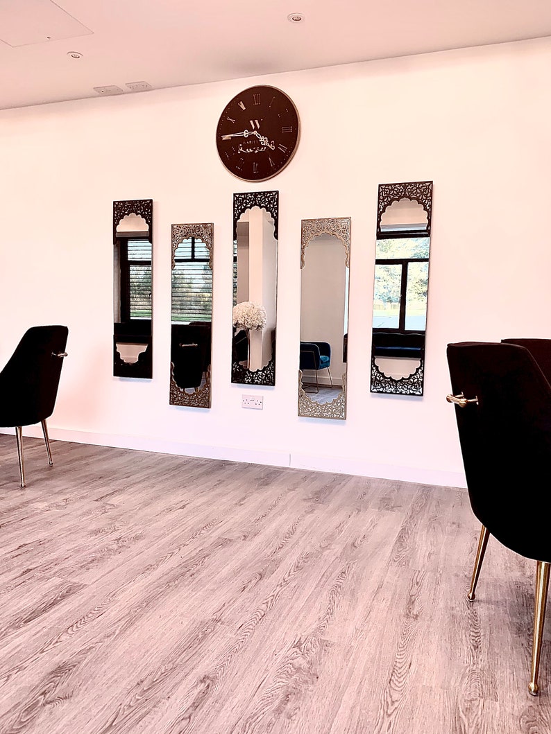 Mirror Gold & Black Arabesque Wall Art Set| Best Moroccan Furniture