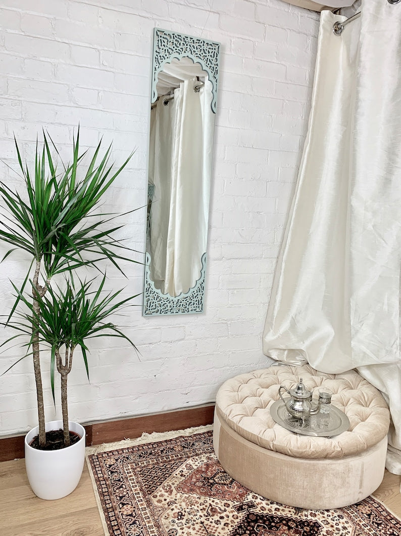 Green Full length Mirror,Bathroom Mirror|Best Moroccan furniture Store