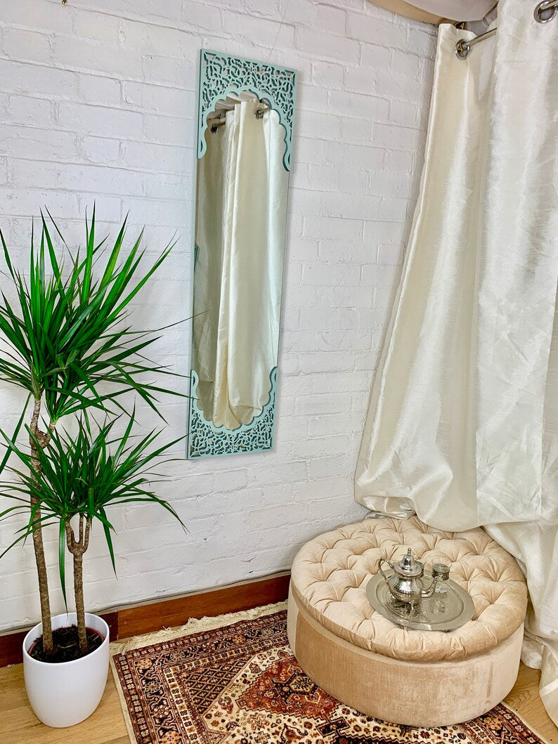 Green Full length Mirror,Bathroom Mirror|Best Moroccan furniture Store