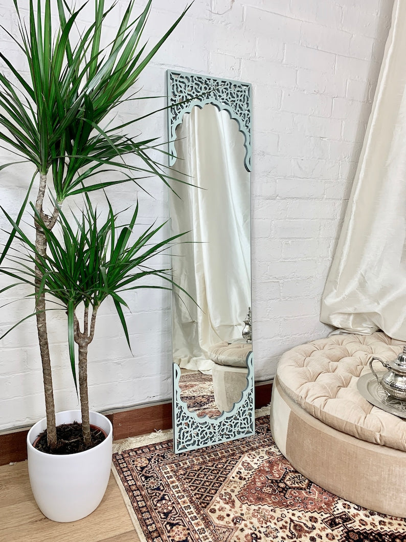 Green Full length Mirror,Bathroom Mirror|Best Moroccan furniture Store