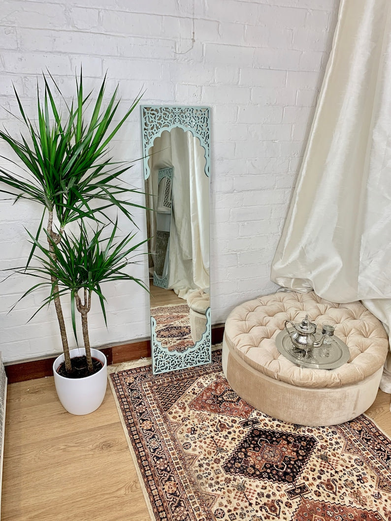 Green Full length Mirror,Bathroom Mirror|Best Moroccan furniture Store