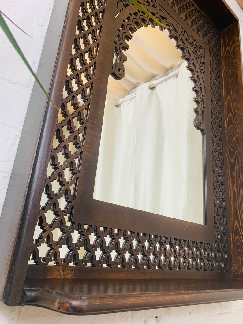 Luxurious Mirror handcrafted Arabesque Window|Best Moroccan Furniture