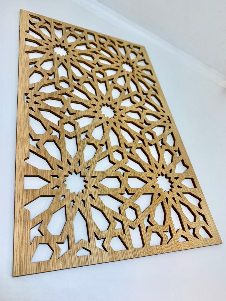 Large Moroccan Decorative wood panels In Geometrical Style
