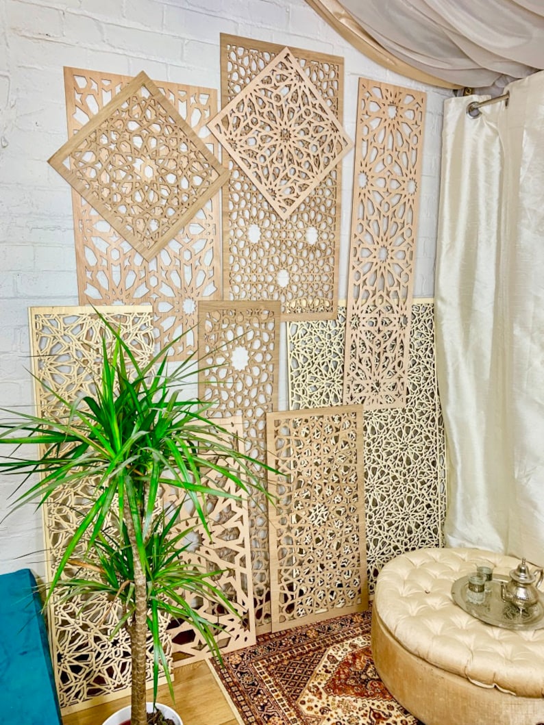  Decorative wood panels all sizes fretwork|Best Moroccan Furniture UK