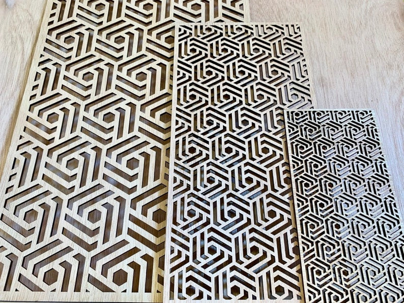 Abstract Retro Decorative wood panels | Moroccan style Furniture