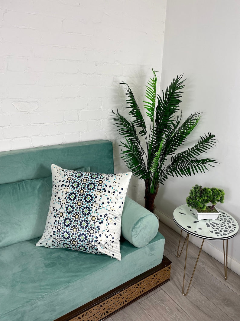 Mosaic Cushions Cover Velvet|Best Moroccan Cover Velvet Design In UK