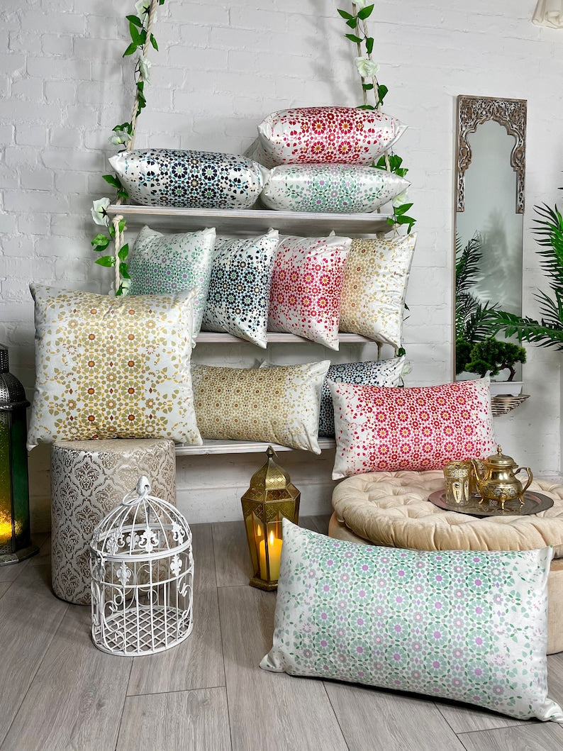 Mosaic Cushions Cover Velvet|Best Moroccan Cover Velvet Design In UK