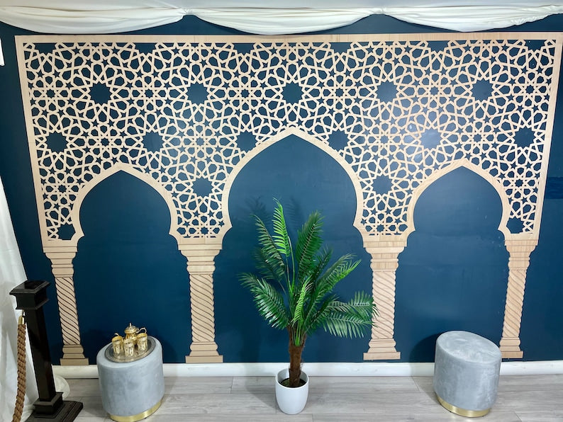 Triple Arched Panels Designed|Best Moroccan Triple Arched Furniture