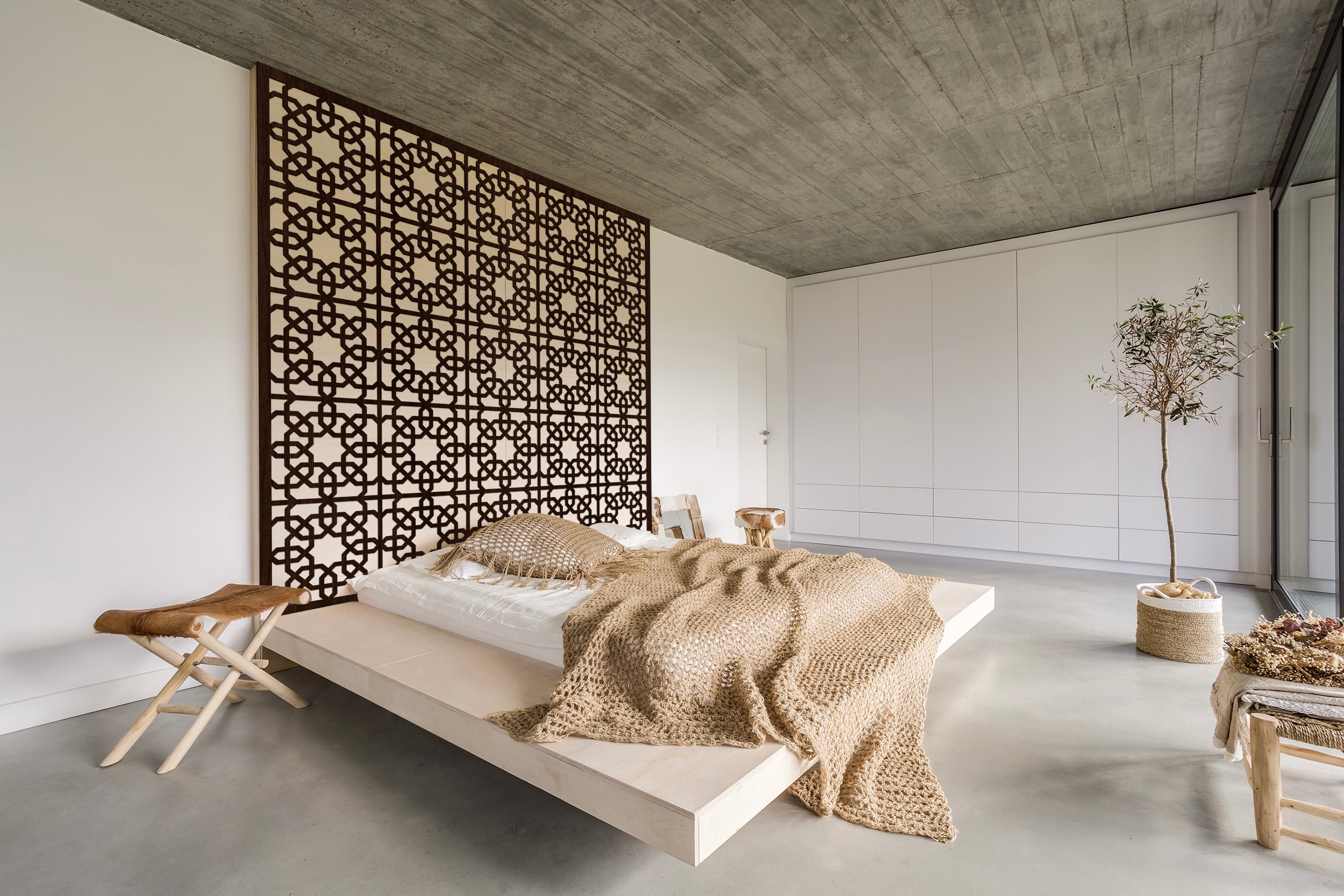Bohemian Headboard Moroccan Bedroom Wall Display | Moroccan Backdrop