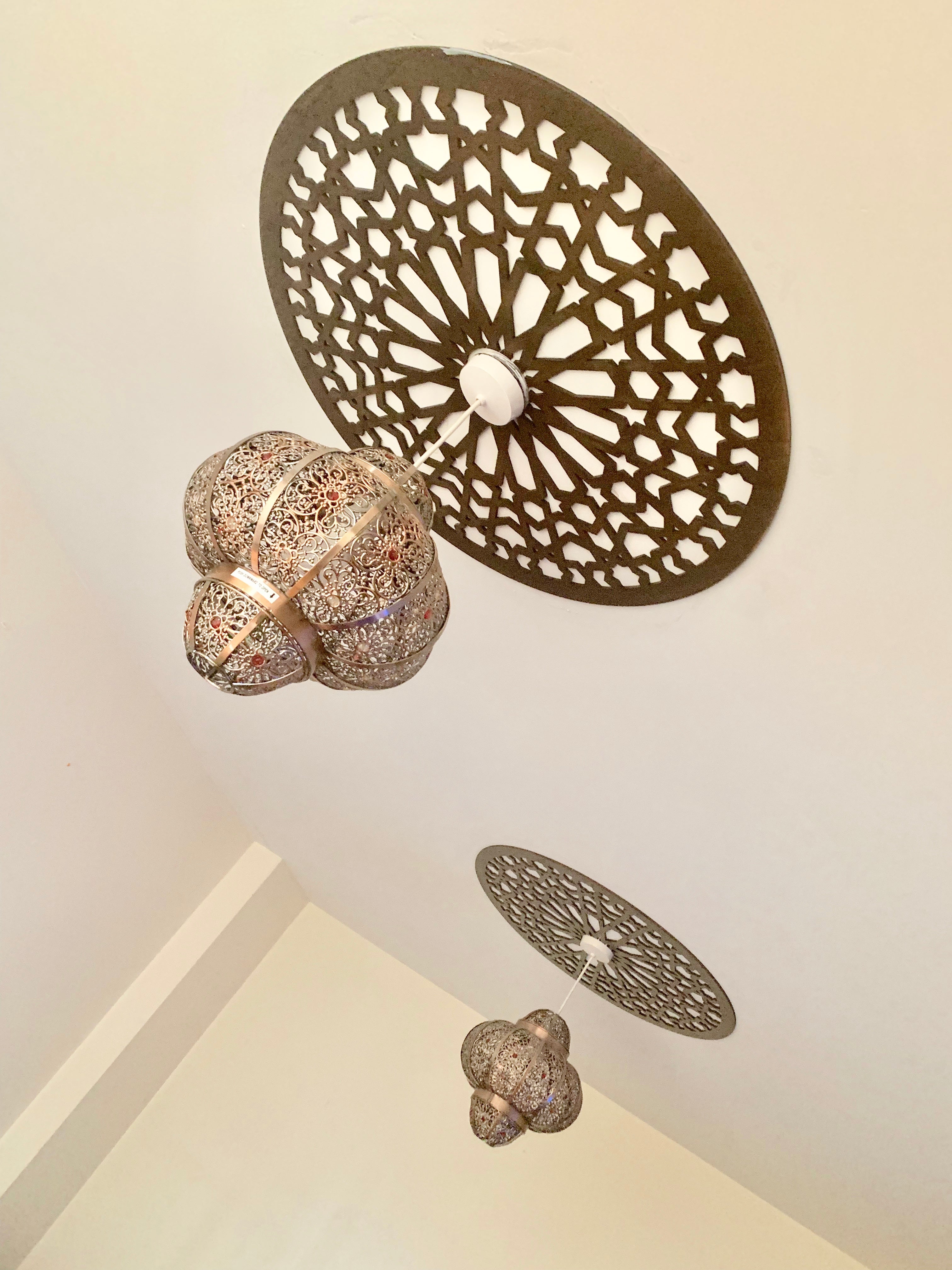 Ceiling Roses Fretwork Panel| Traditional Moroccan Furniture