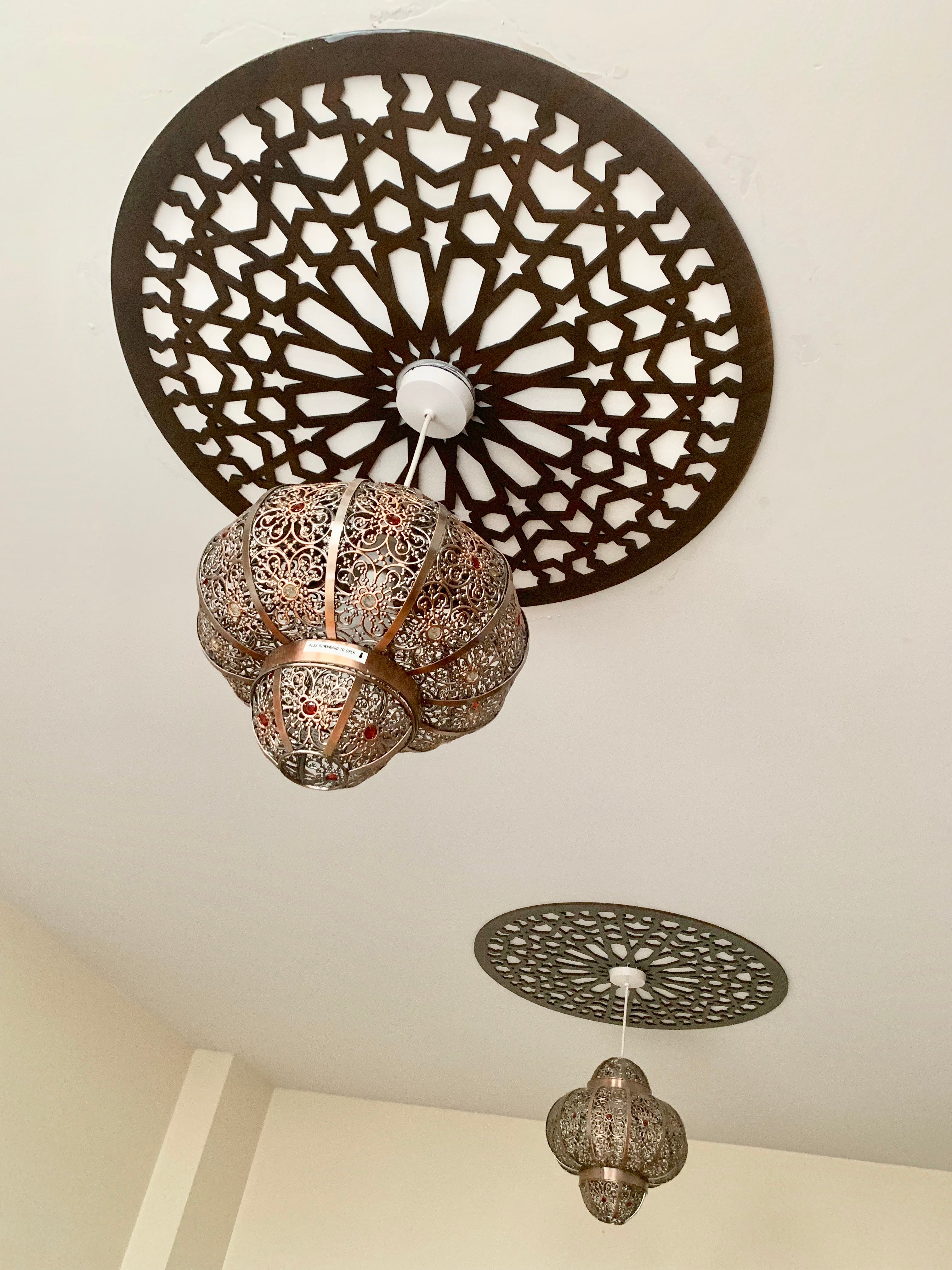 Ceiling Roses Fretwork Panel| Traditional Moroccan Furniture