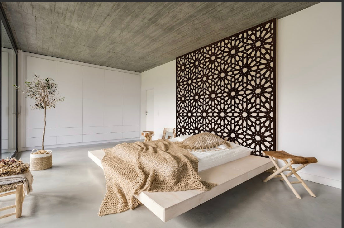 Bohemian Headboard Moroccan Bedroom Wall Display Moroccan Backdrop