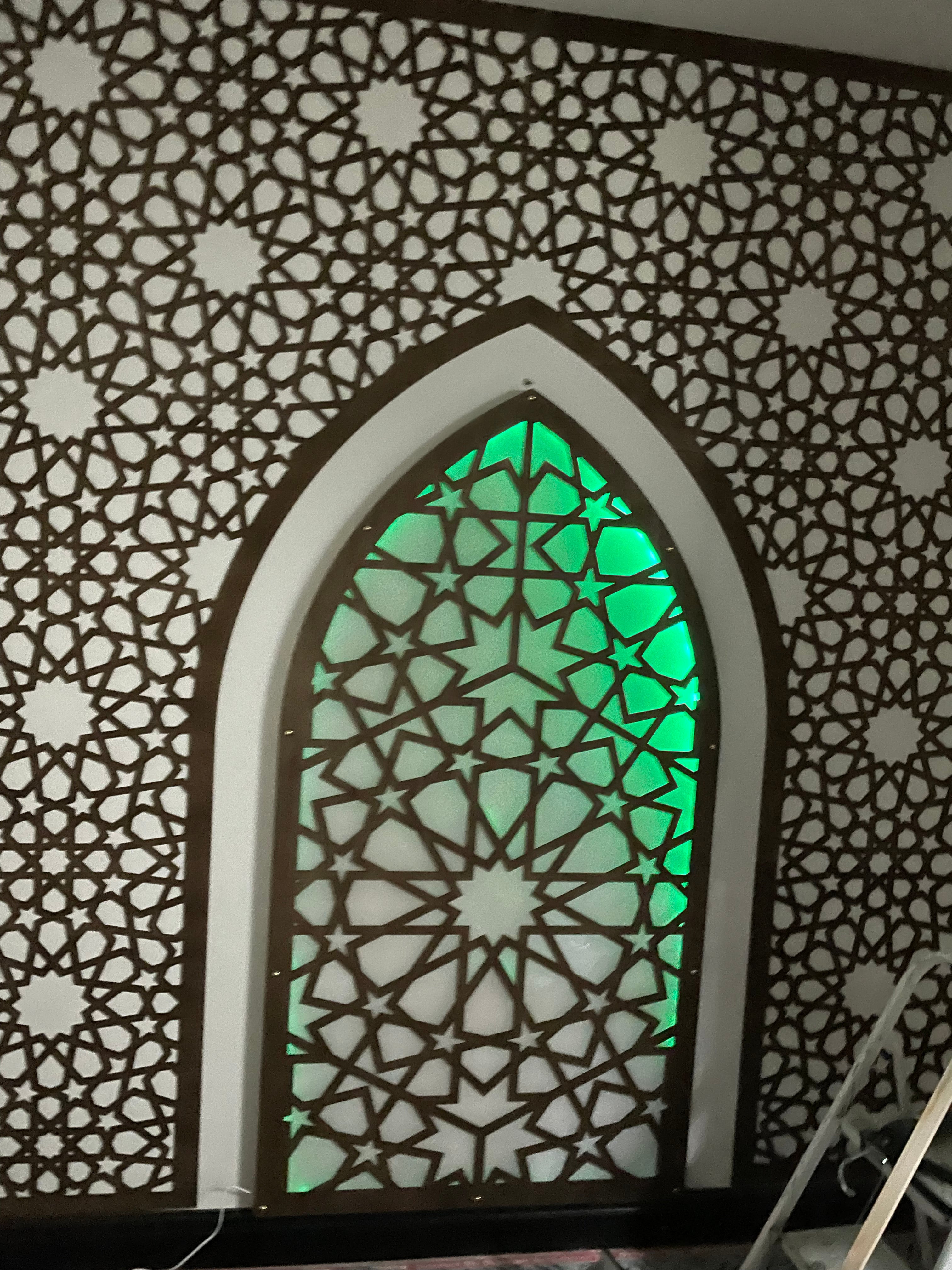 LED Arched Moroccan Backdrop