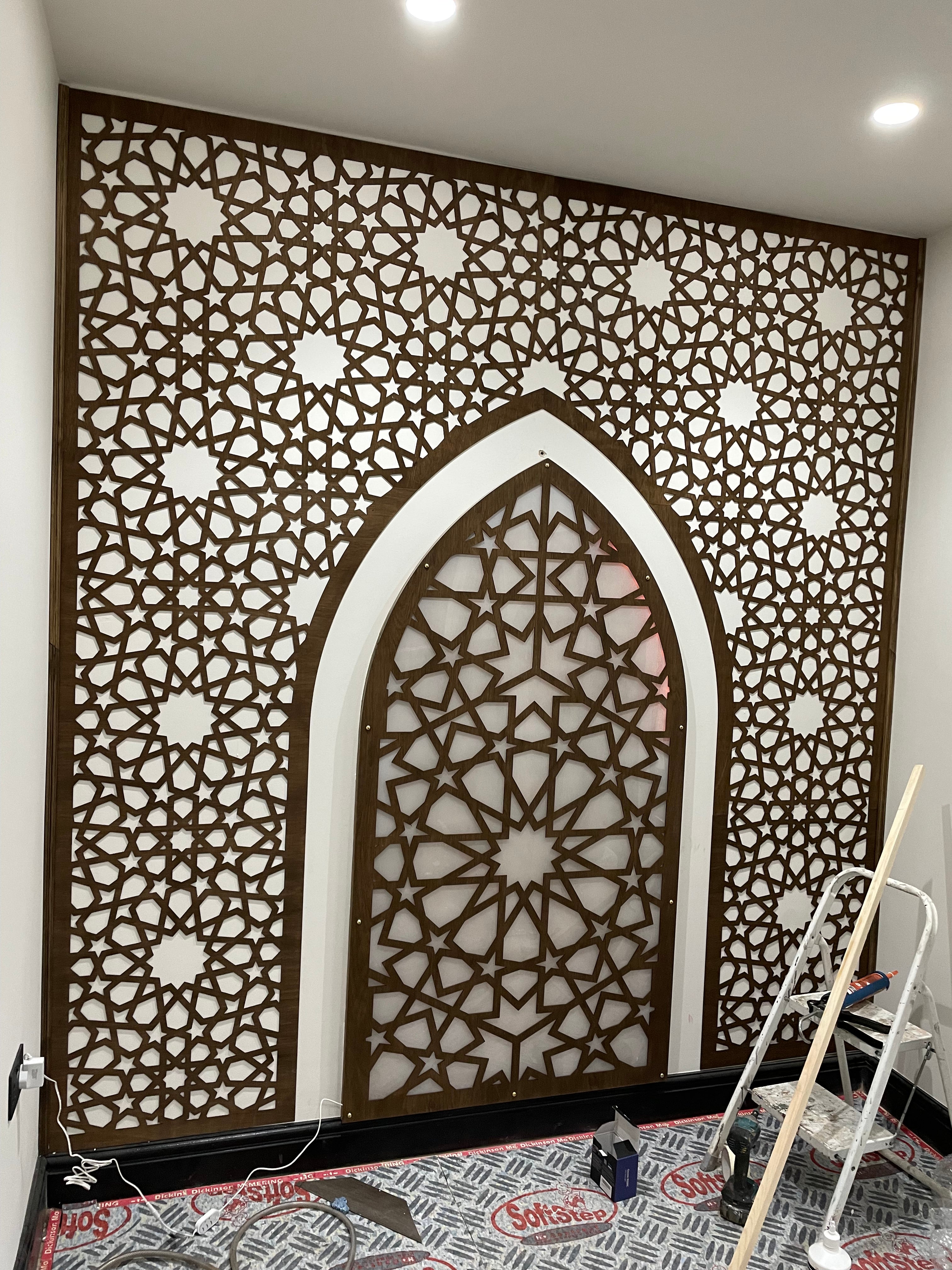 LED Arched Moroccan Backdrop