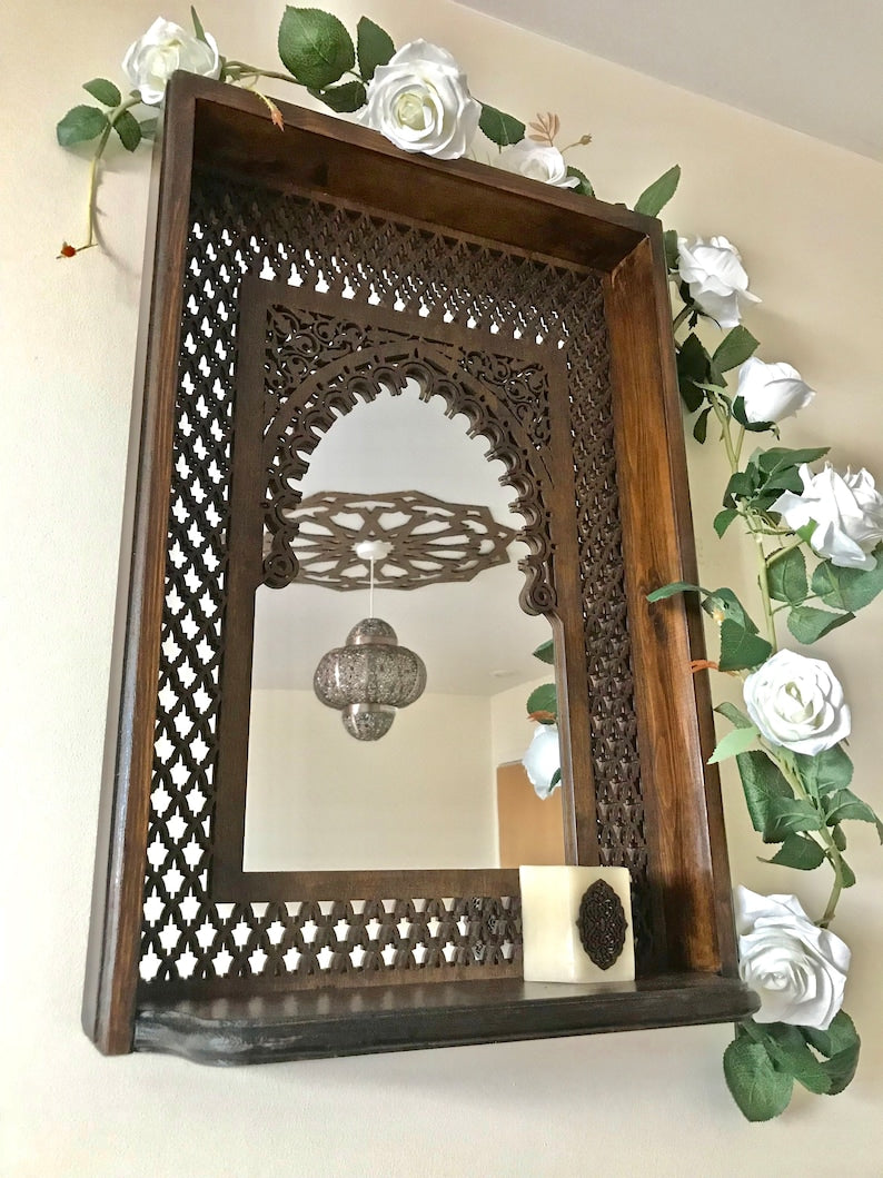  Luxurious Handcrafted Arabesque Moroccan Mirror| Best Moroccan Furniture
