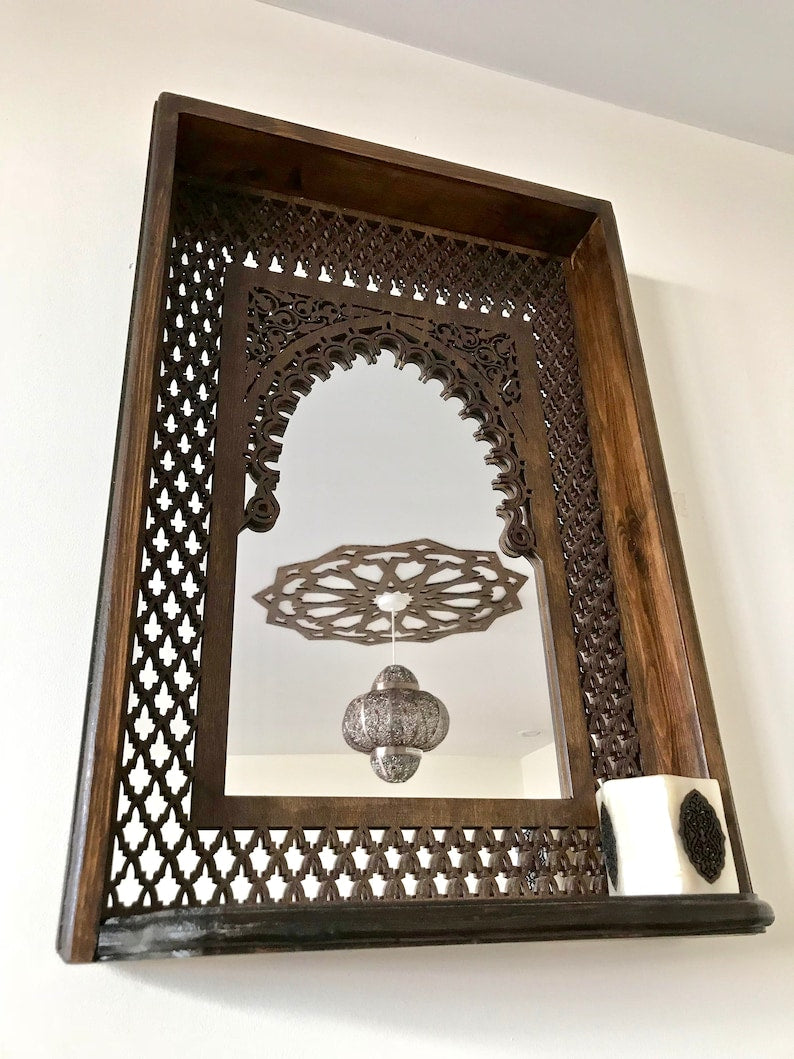  Luxurious Handcrafted Arabesque Moroccan Mirror| Best Moroccan Furniture