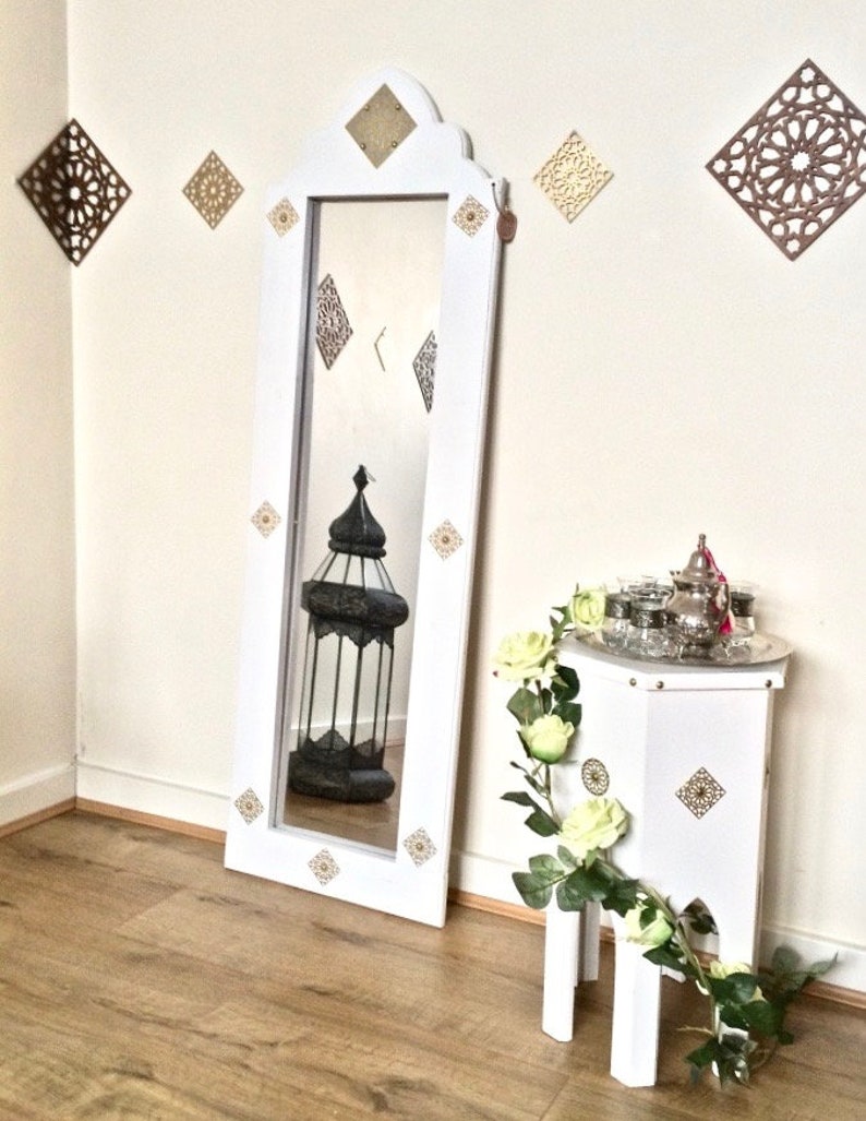 White Moroccan Full length Mirror|Best Moroccan Mirror Design