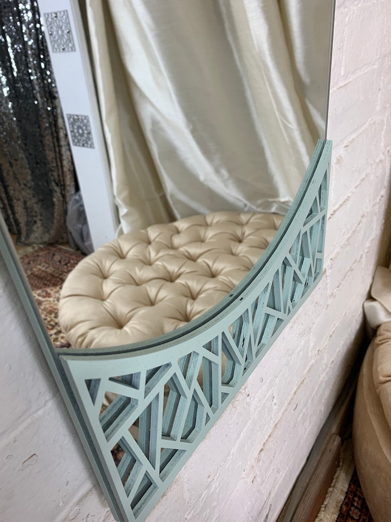 Green Moroccan Full length Mirror| Best Moroccan Furniture Style