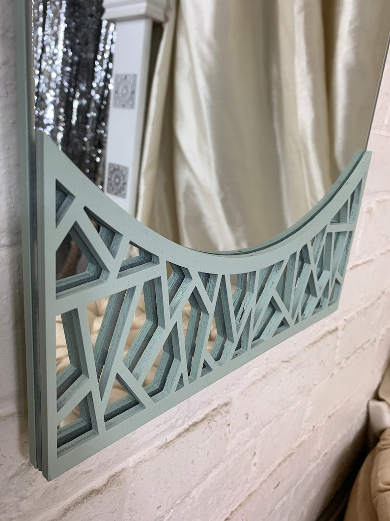 Green Moroccan Full length Mirror| Best Moroccan Furniture Style