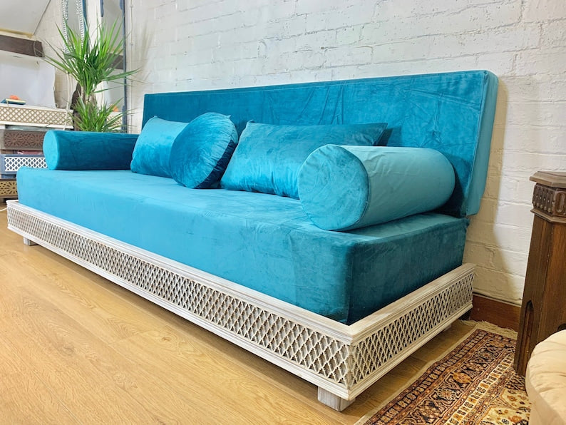 Luxurious Arabesque Moroccan Sofa, carved  Moroccan Furniture st