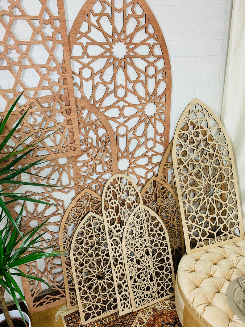  Decorative wood panels Arch style|Best Moroccan Wood Panels Furniture