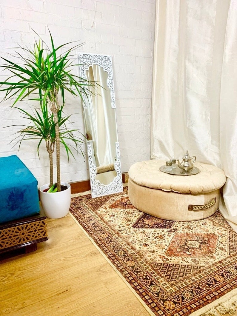White Mirror Full length with Fretwork|Best Moroccan Mirror In UK