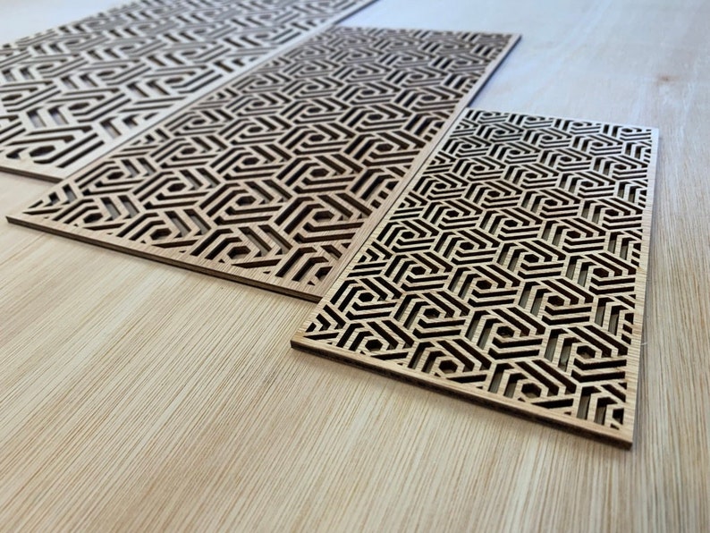 Abstract Retro Decorative wood panels | Moroccan style Furniture