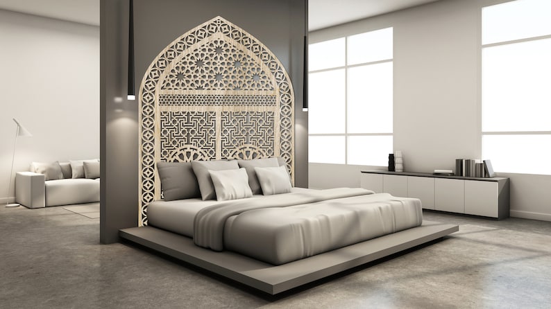 King Size Bohemian Decorative Wood Panels| Best Moroccan Furniture in UK