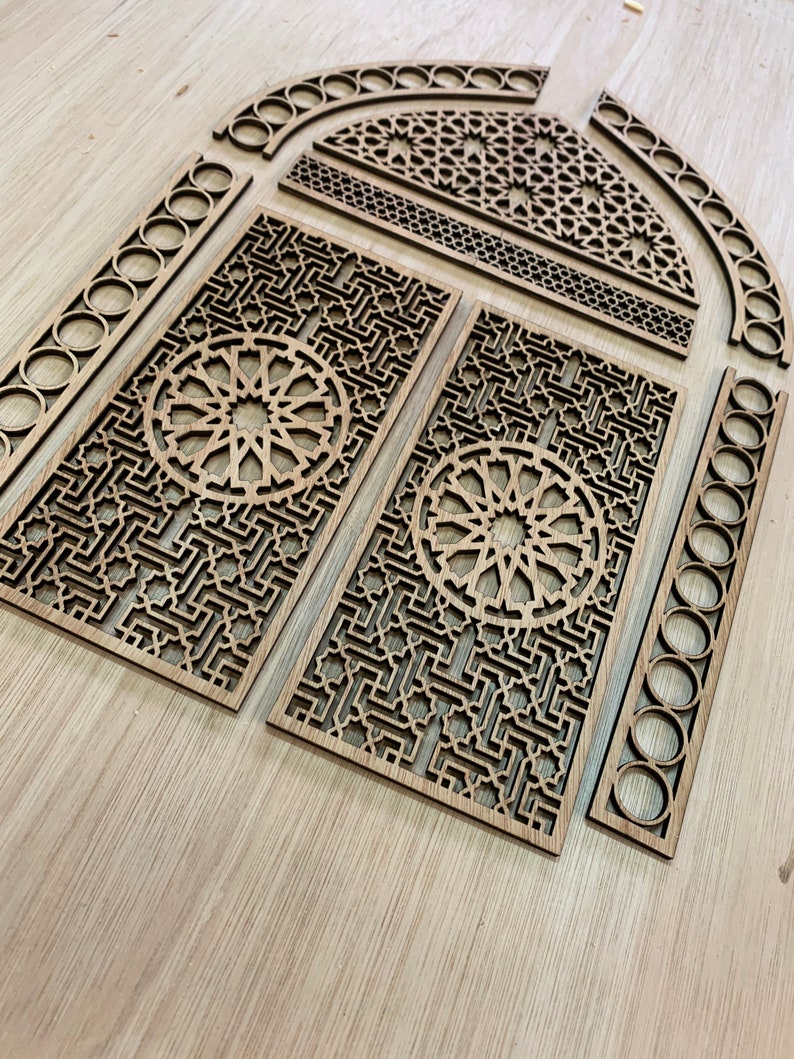 King Size Headboard Decorative Wood Panels|Moroccan Furniture in UK