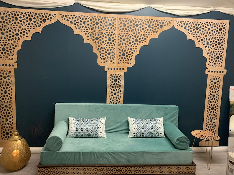  Headboard single Arch Wood Decorative Panels|Moroccan Furniture Shop